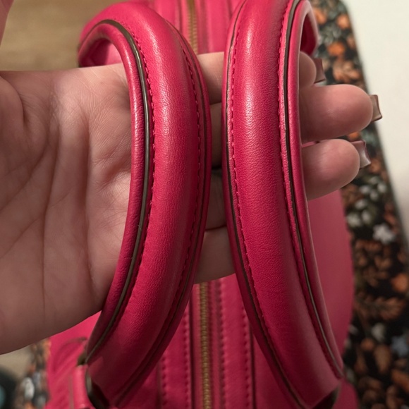 Lauren by Ralph Lauren Fuschia Pink Leather Satchel RARE HTF - Picture 6 of 16
